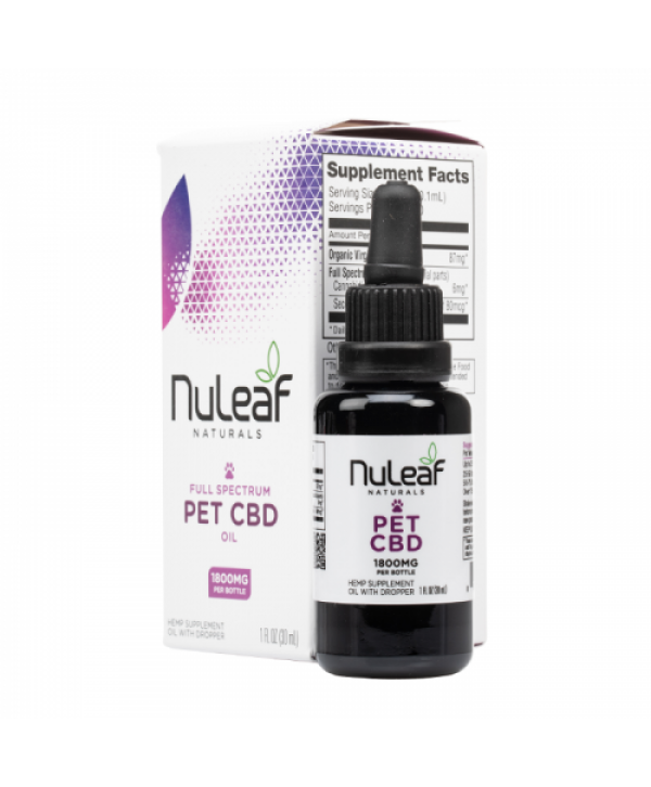 NuLeaf Naturals Full Spectrum Hemp CBD Pet Oil