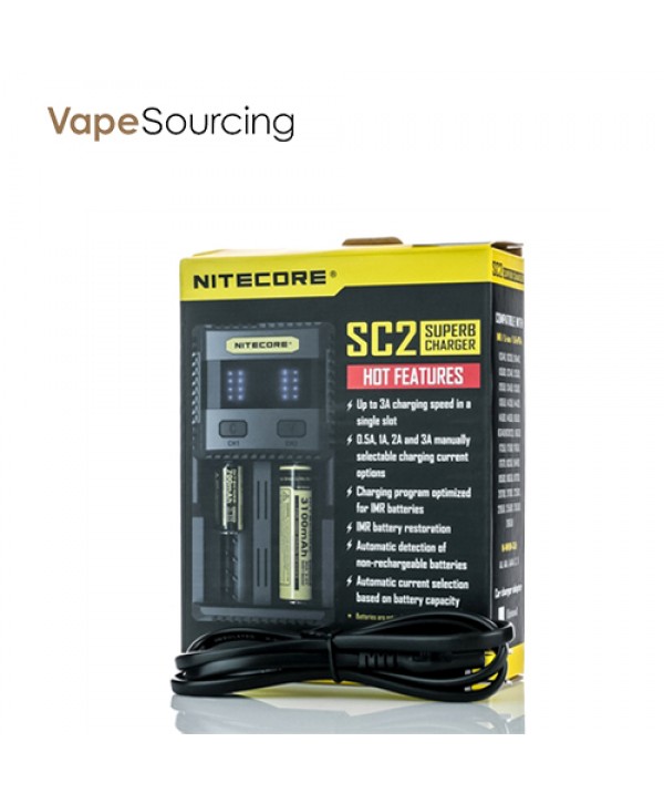 Nitecore SC2 Superb 3A Battery Charger