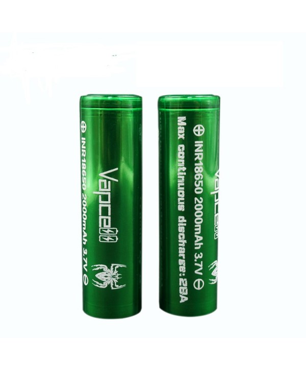 Vapcell INR 18650 Battery 3.7V 28A 2000mAh