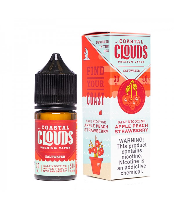 Coastal Clouds Saltwater Apple Peach Strawberry E-juice 30ml