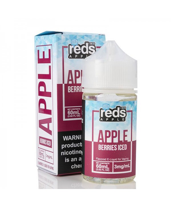 Vape 7 Daze Berries Iced Reds Apple E-Juice 60ml