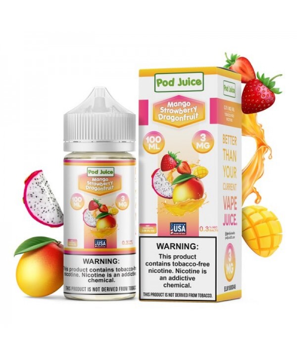 Pod Juice Mango Strawberry Dragonfruit E-juice 100ml