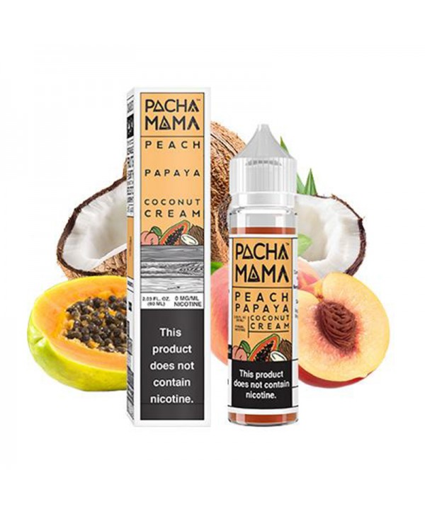 Pachamama Peach Papaya Coconut Cream E-juice 60ml