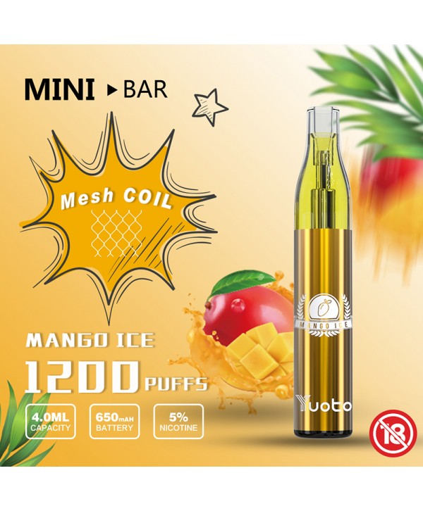 Yuoto Mini Bar Disposable Vape Kit 1200 Puffs 650mAh