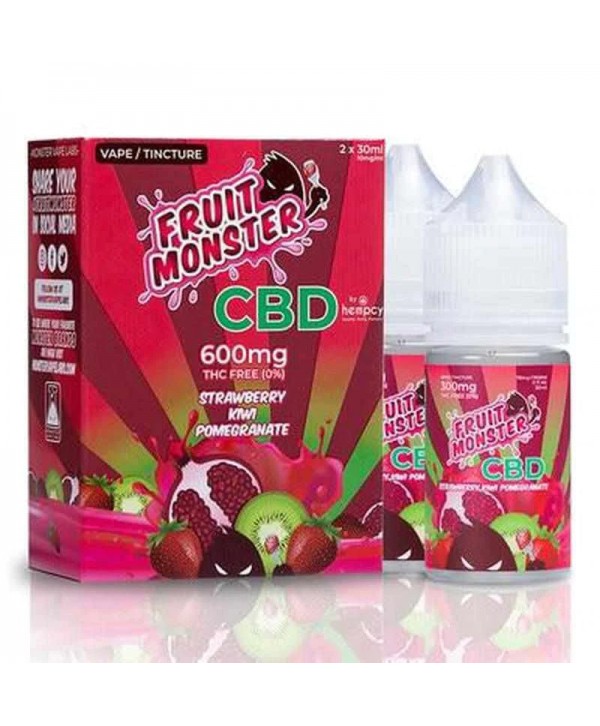 Fruit Monster Strawberry Kiwi Pomegranate CBD E-juice 60ml