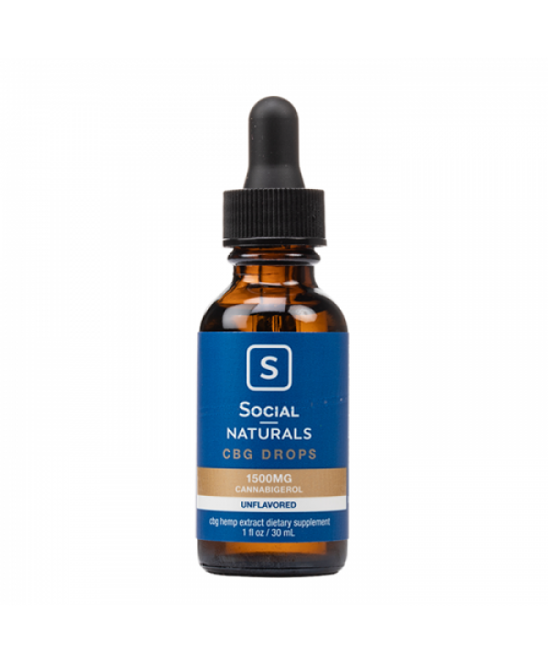 Social Naturals Natural Flavor Isolate CBG Drops 30ml