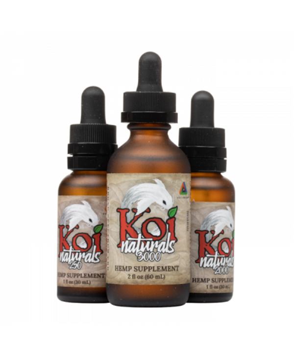 Koi Naturals Strawberry Broad Spectrum CBD Oil Tincture<span class=