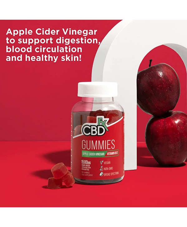 CBDfx CBD Gummies With Apple Cider Vinegar 1500mg