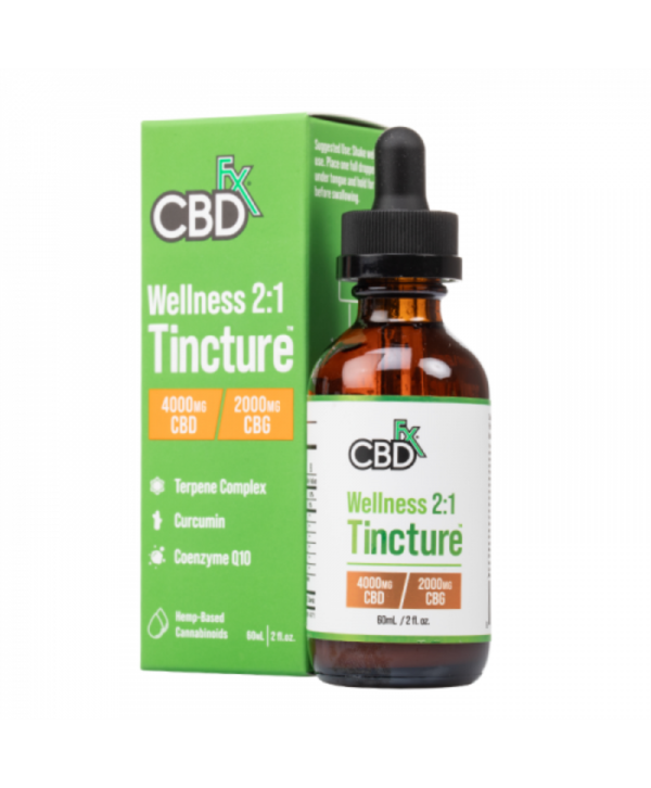 CBDfx CBD + CBG Oil Full Spectrum Wellness Tincture