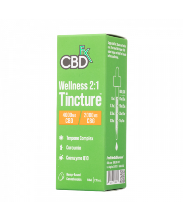 CBDfx CBD + CBG Oil Full Spectrum Wellness Tincture