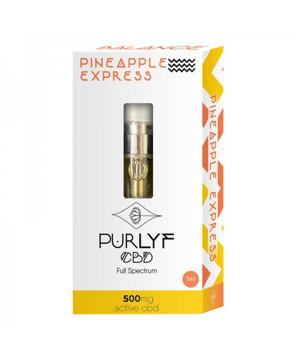 Purlyf CBD Balance Pineapple Express CBD Cartridge 500mg 1ml