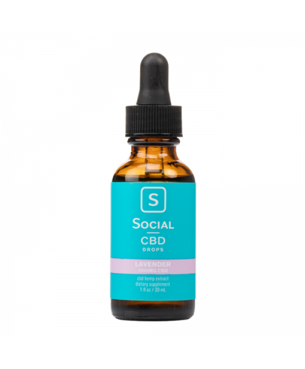 Social CBD Lavender Isolate CBD Oil Drops