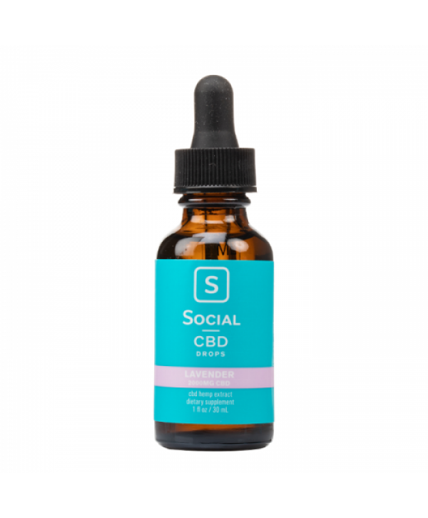 Social CBD Lavender Isolate CBD Oil Drops