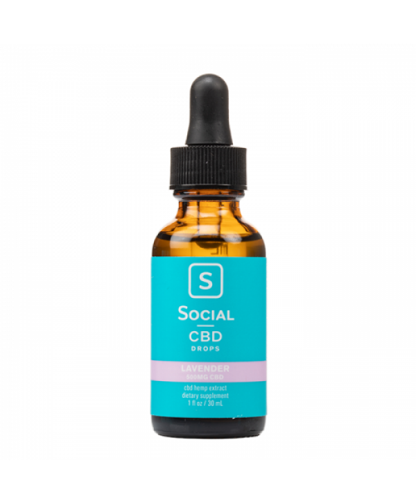 Social CBD Lavender Isolate CBD Oil Drops