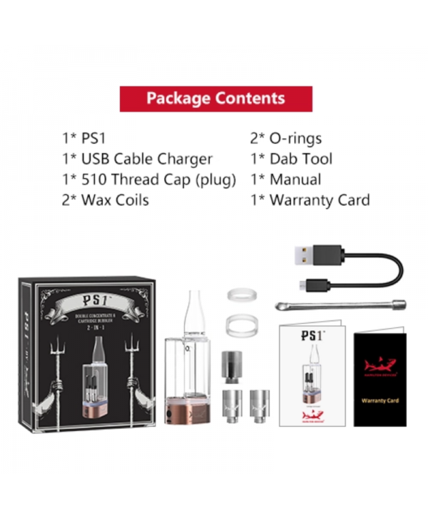 Hamilton Devices PS1 Vaporizer Battery Mod 1100mAh