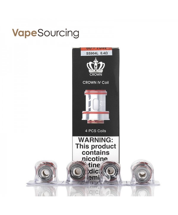 Uwell Crown IV Replacement UN2 Mesh Coil 0.23ohm (4pcs/pack)