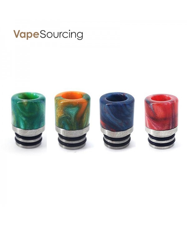 SS&Resin Drip tip Wide Bore 510 Thread