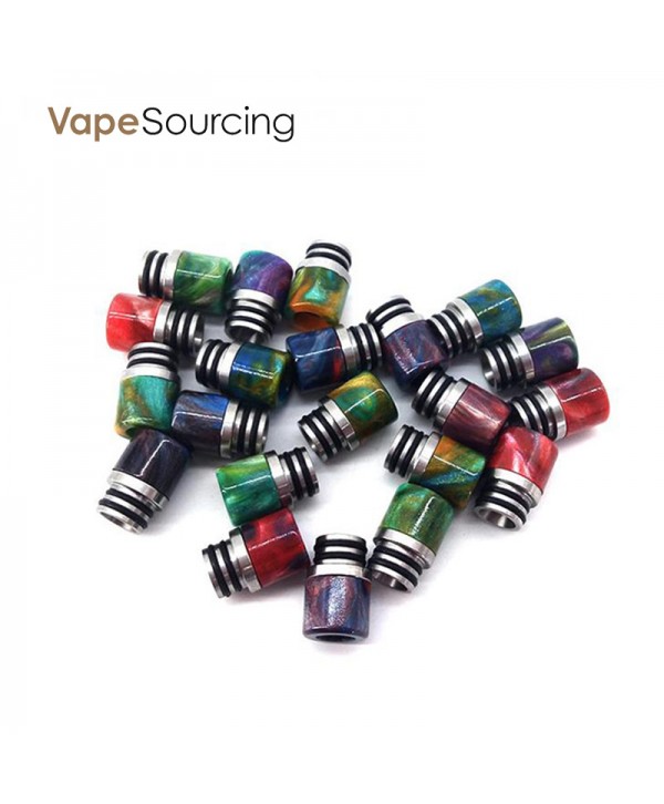 SS&Resin Drip tip Wide Bore 510 Thread