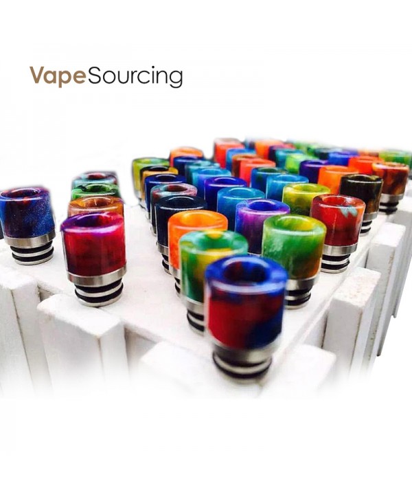 SS&Resin Drip tip Wide Bore 510 Thread