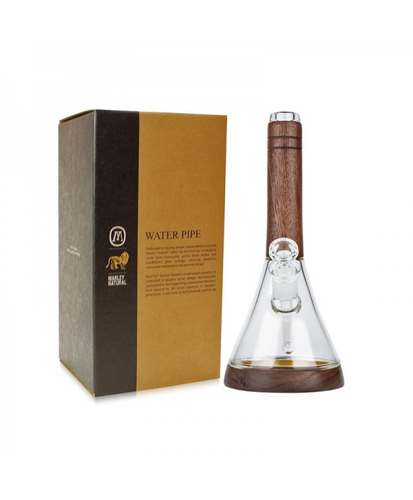 Marley Natural Glass & Walnut Water Pipe