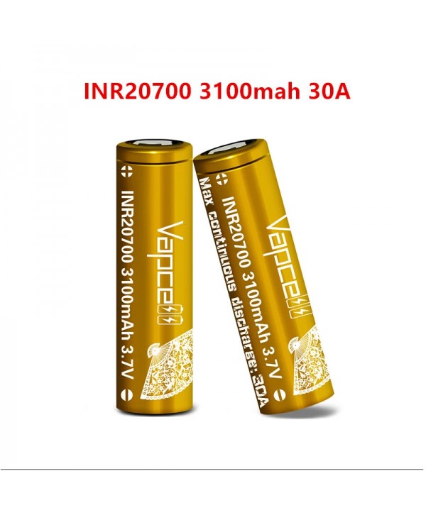 Vapcell 20700 Battery 3100mAh 3.7V 30A