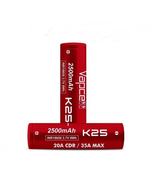 Vapcell K25 18650 Battery 3.7V 35A