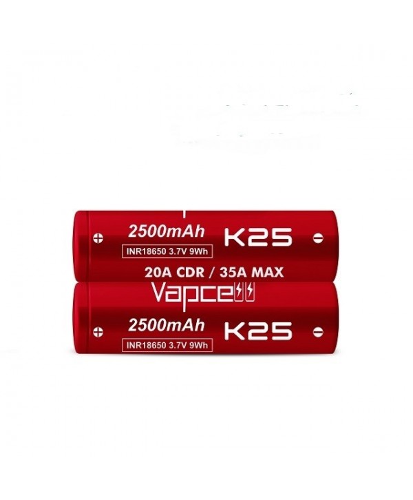 Vapcell K25 18650 Battery 3.7V 35A