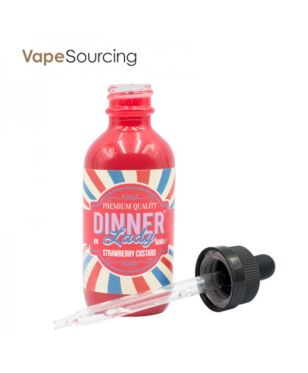 Dinner Lady Strawberry Custard E-juice 60ml(U.S.A. Warehouse)