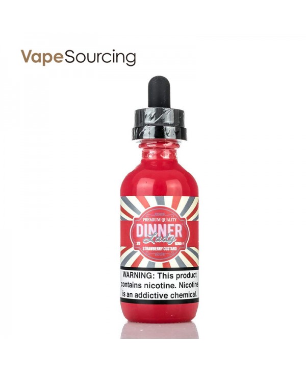 Dinner Lady Strawberry Custard E-juice 60ml(U.S.A. Warehouse)