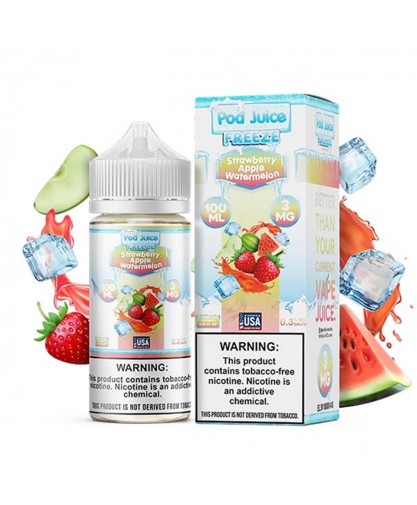 Pod Juice Strawberry Apple Watermelon Freeze E-juice 100ml