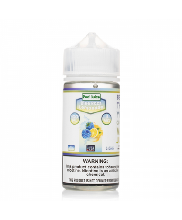 Pod Juice Blue Razz Lemonade E-juice 100ml