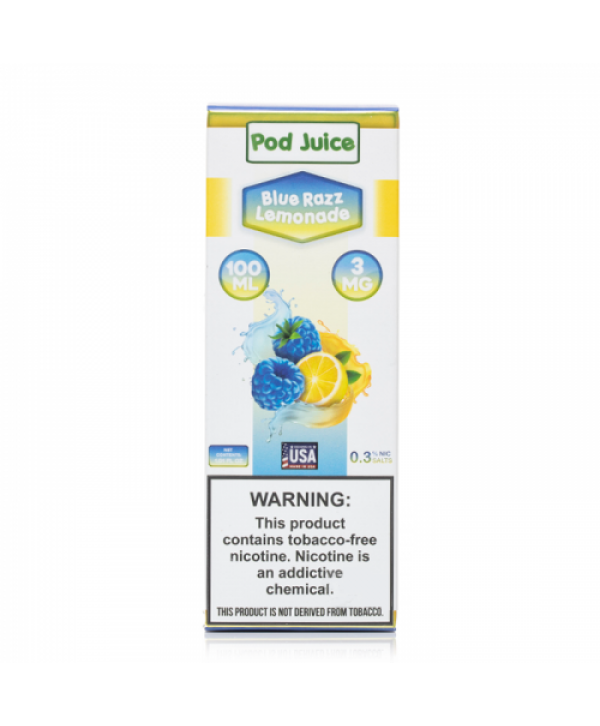 Pod Juice Blue Razz Lemonade E-juice 100ml