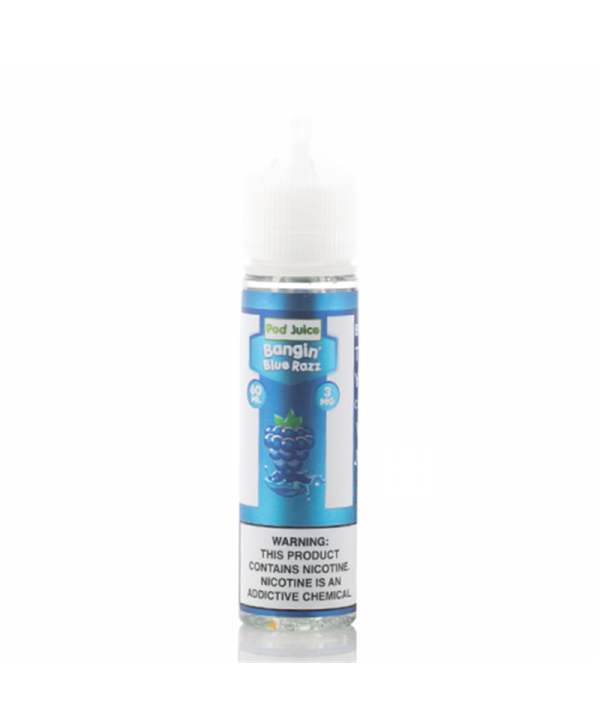 Pod Juice Bangin Blue Razz E-juice 60ml