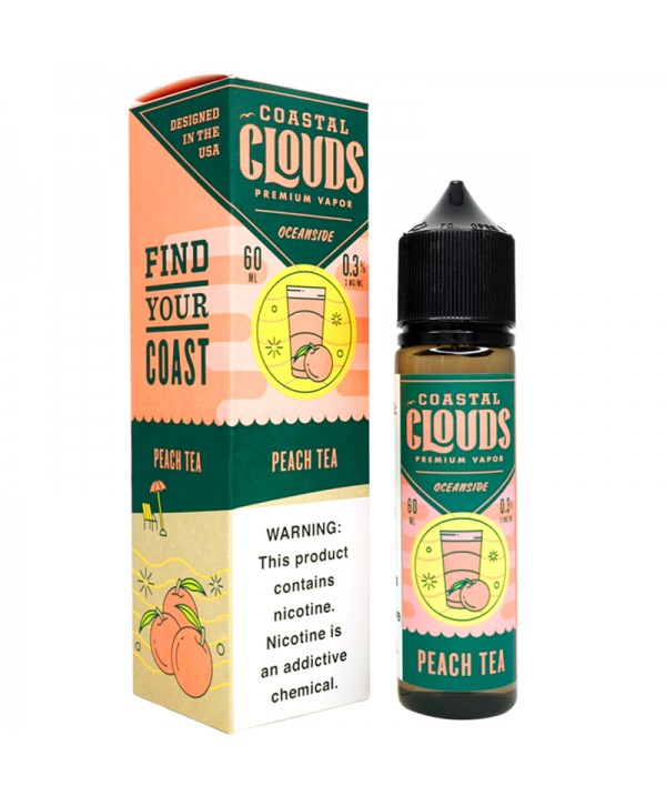 Coastal Clouds Oceanside Peach Tea E-juice 60ml