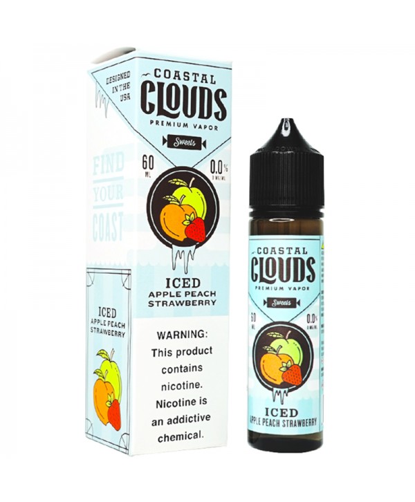 Coastal Clouds Sweets Iced Apple Peach Strawberry E-juice 60ml
