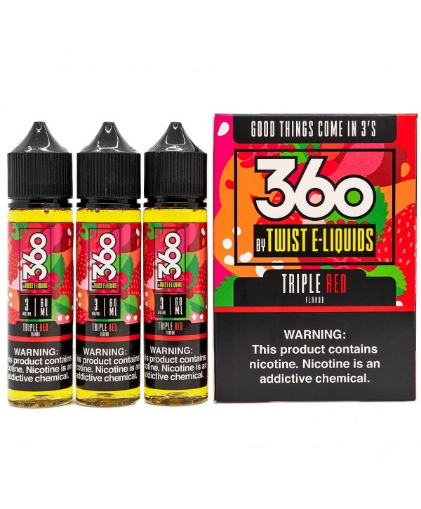 Twist 360 Triple Red E-Juice (3x60ml)