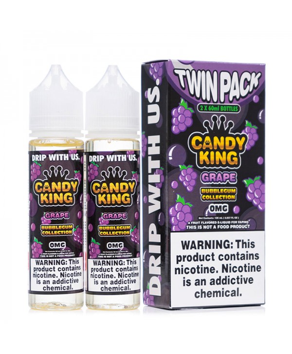 Candy King Grape Bubblegum Collection Twin Pack E-juice 2 x 60ml