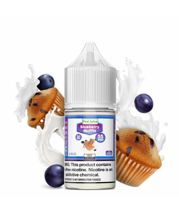 Pod Juice Salts Series Blueberry Muffin E-juice 30ml