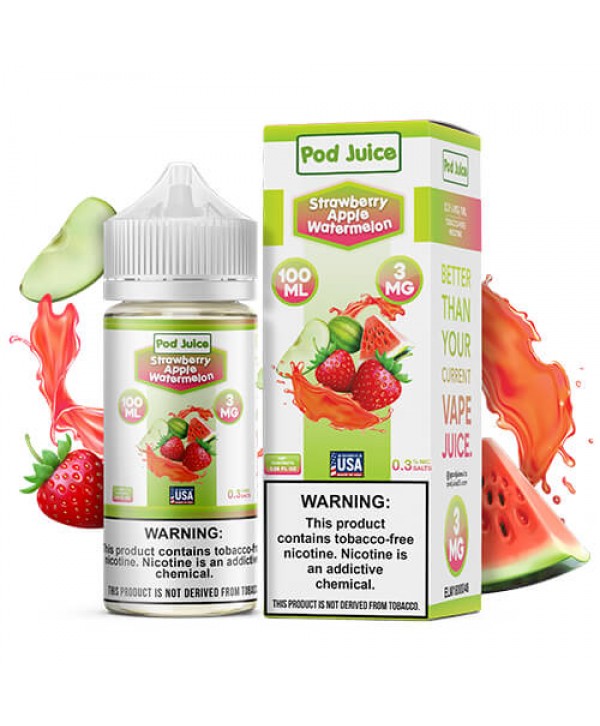 Pod Juice Strawberry Apple Watermelon E-juice 100ml