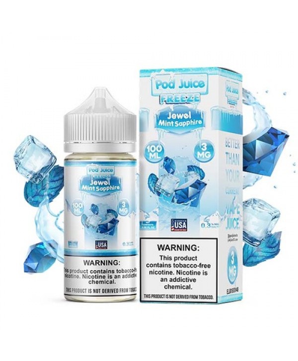 Pod Juice Jewel Mint Sapphire Ice E-juice 100ml