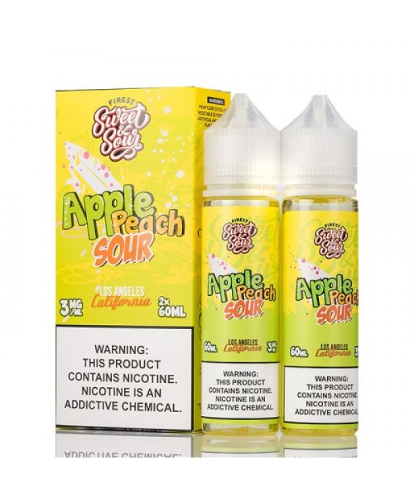 The Finest Sweet & Sour Apple Peach Sour Rings E-juice 120ml