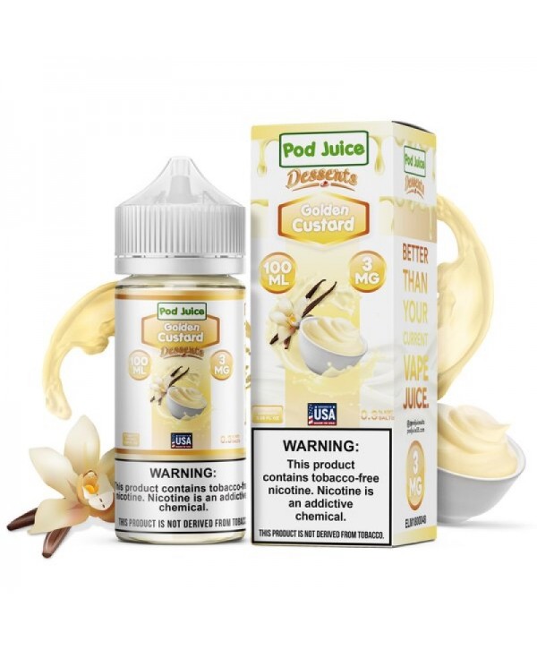 Pod Juice Golden Custard E-juice 100ml