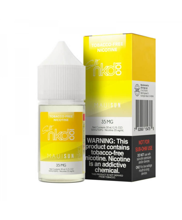 Naked Tobacco Free Nicotine Salt Series Maui Sun E-juice 30ml