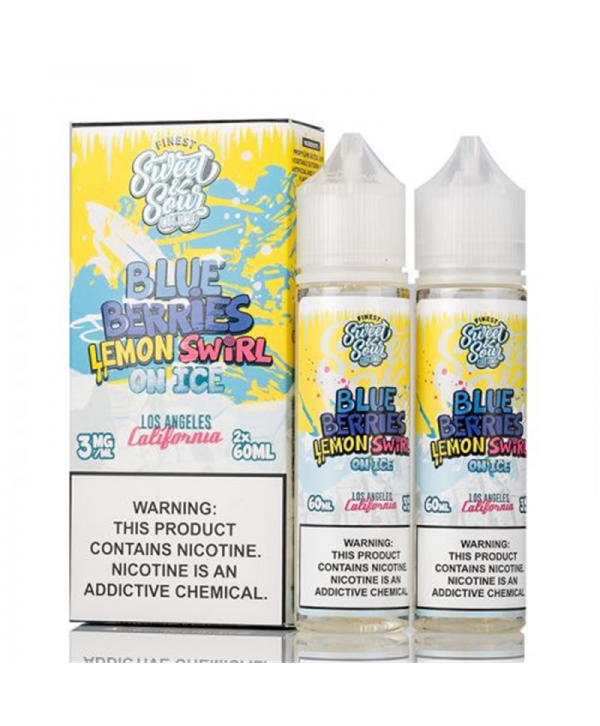 The Finest Sweet & Sour Blue-Berries Lemon Swirl on ICE E-juice 120ml