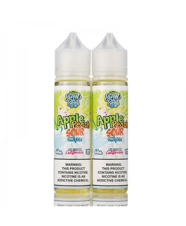 The Finest Sweet & Sour Apple Peach Sour Rings on ICE E-juice 120ml