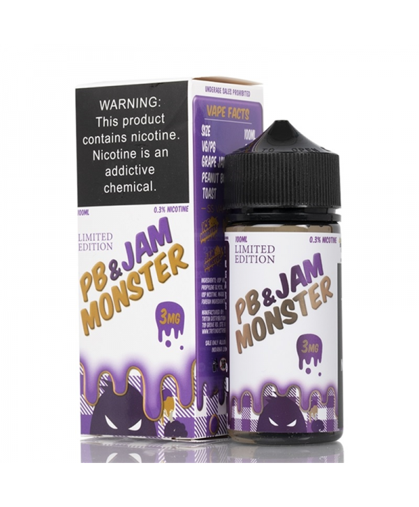 PB & Jam Monster Grape E-juice 100ml