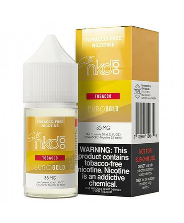 Naked Tobacco Free Nicotine Salt Series Euro Gold E-juice 30ml