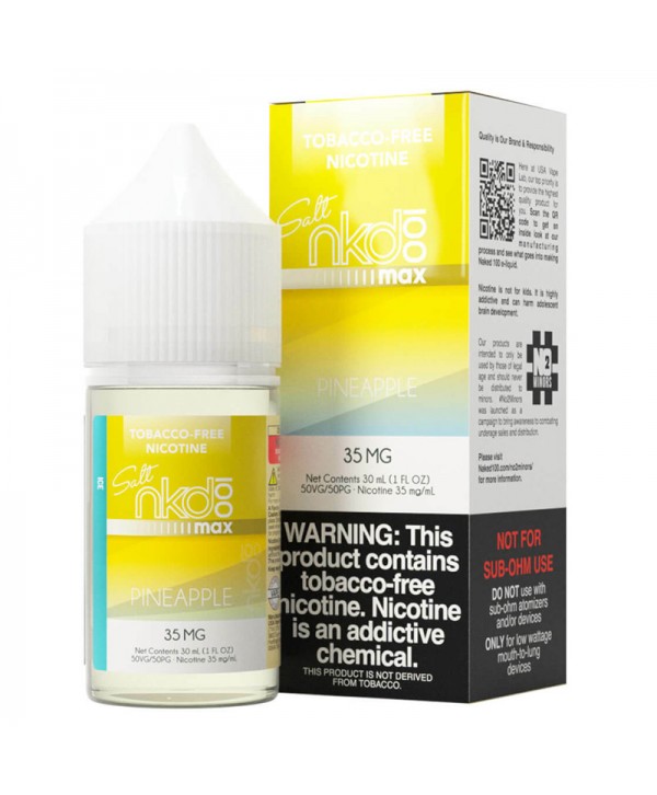 Naked 100 MAX Pineapple Ice Tobacco-Free Nicotine Salt E-Juice 30ml