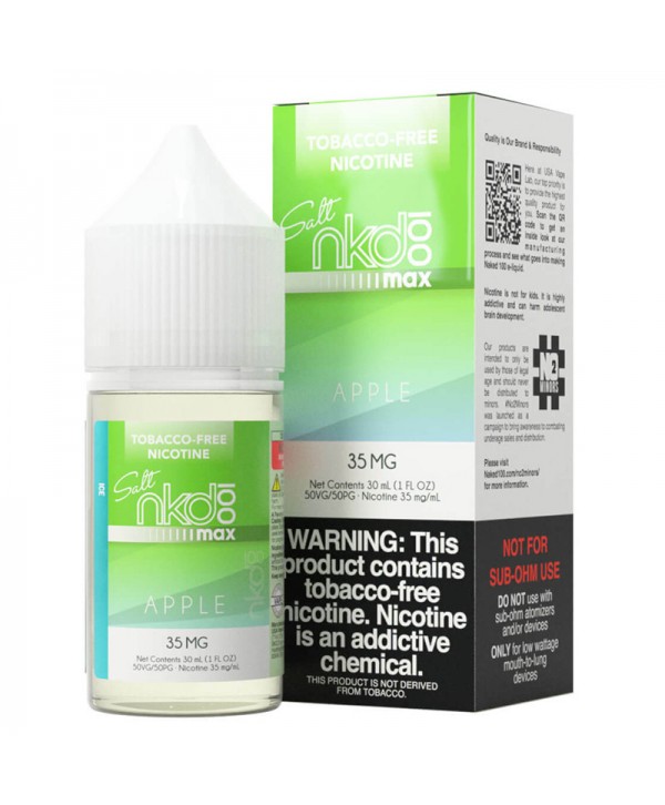 Naked 100 MAX Apple Ice Tobacco-Free Nicotine Salt E-Juice 30ml