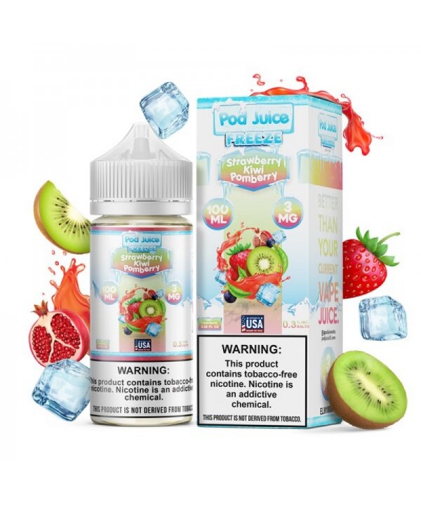 Pod Juice Strawberry Kiwi Pomberry Freeze E-juice 100ml